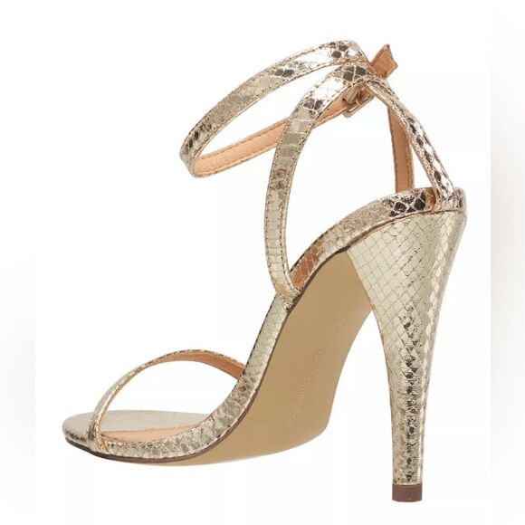 Gold Ankle Strap Heel by French Connection - Picture 3 of 3